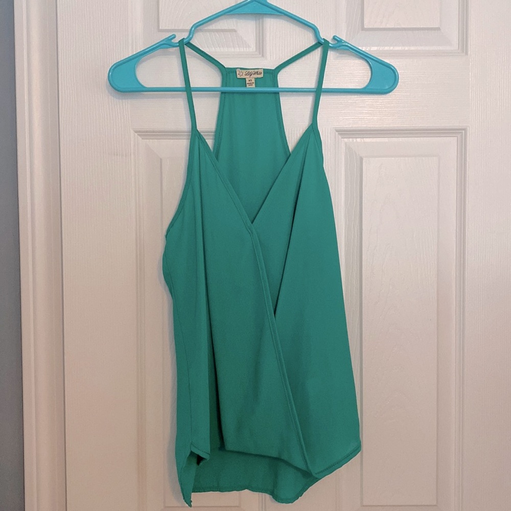Lily White, Seafoam Green Tank Top